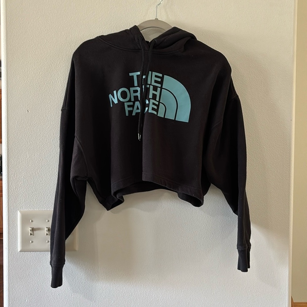 The north face cropped hoodie